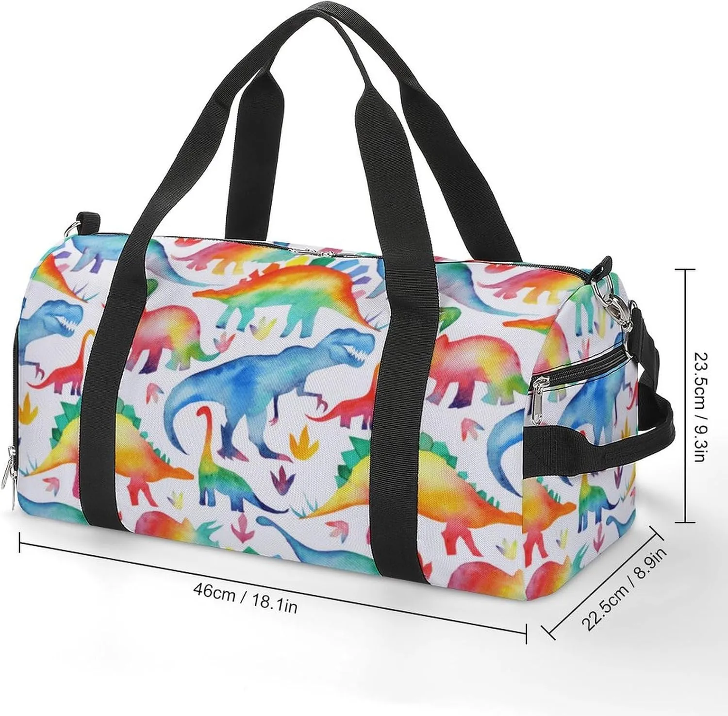 Catoon Dinosaur A Fitness Bag with Large Storage Space Is Suitable for Portable Outdoor Use