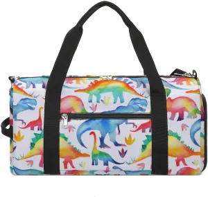Catoon Dinosaur A Fitness Bag with Large Storage Space Is Suitable for Portable Outdoor Use