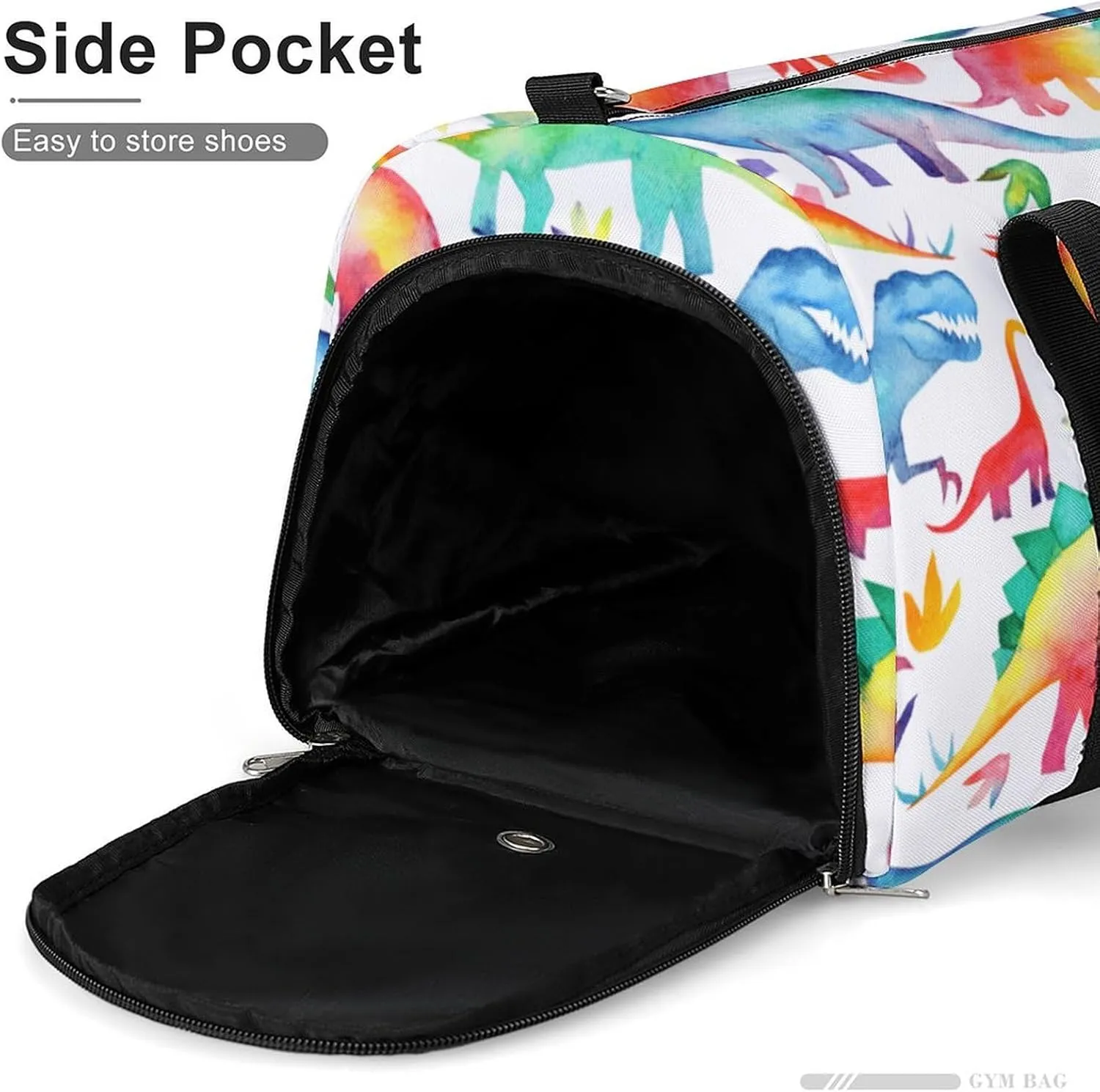 Catoon Dinosaur A Fitness Bag with Large Storage Space Is Suitable for Portable Outdoor Use