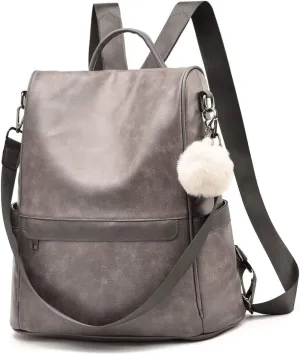 CHERUTY Women Backpack Purse PU Leather Anti-theft Casual Shoulder Bag Fashion Ladies Satchel Bags