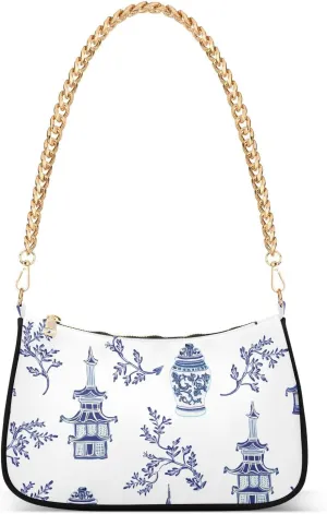 Chinese Vases Padogas Shoulder Bags for Women, Mini Purse Small Shoulder Purses for Women Handbags Clutch Purse Trendy Purses for Women