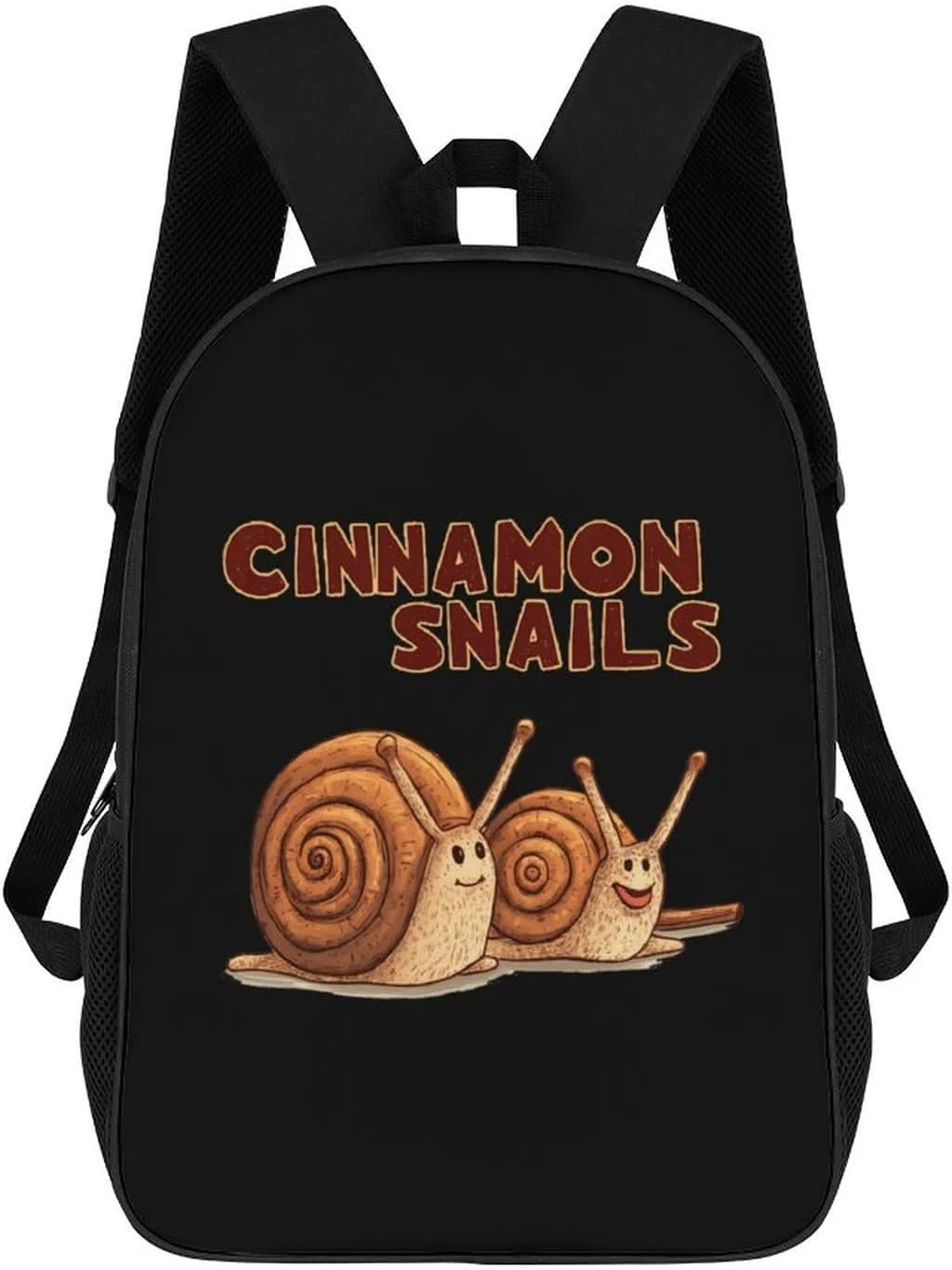 Cinnamon Snails 17 Inch Travel Backpack Casual Daypacks Computer Shoulder Bag for Work Shopping Unisex