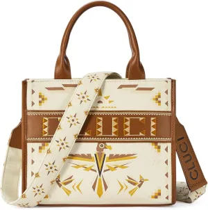 CLUCI Tote Bag for Women,Western Purses Shoulder Handbags Canvas Aztec Crossbody Bag Hobo Bag