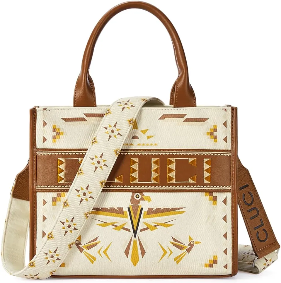 CLUCI Tote Bag for Women,Western Purses Shoulder Handbags Canvas Aztec Crossbody Bag Hobo Bag