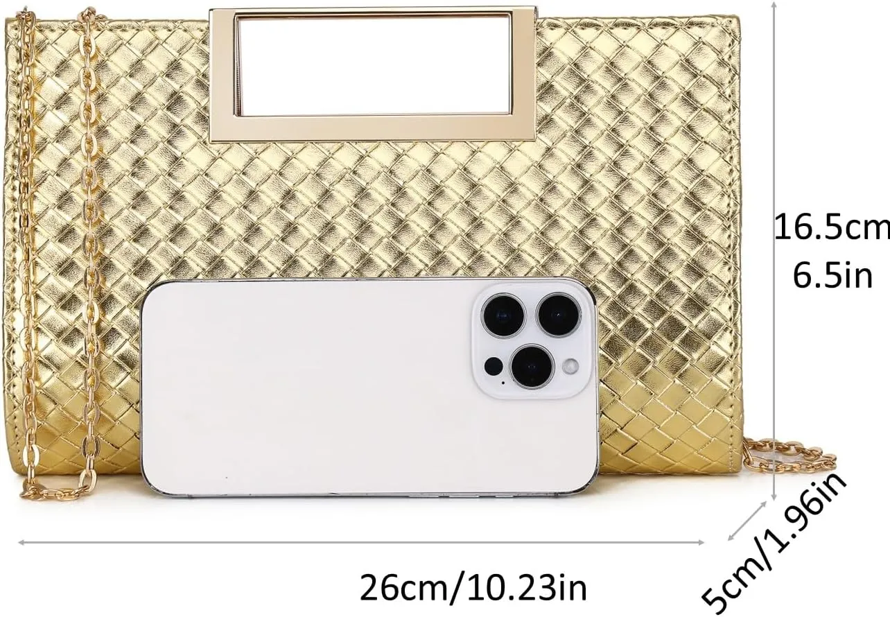 Clutch Purse for Women Fashion PU Leather Evening Bag Elegant Purse for Wedding Party Formal Daily Cocktail