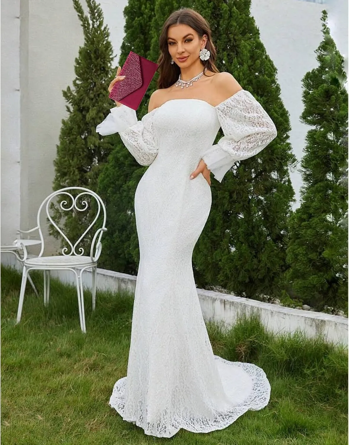 Clutch Purses for Women, Evening Bag with Detachable Chain Ladies Sparkling Party Handbag Wedding Bags
