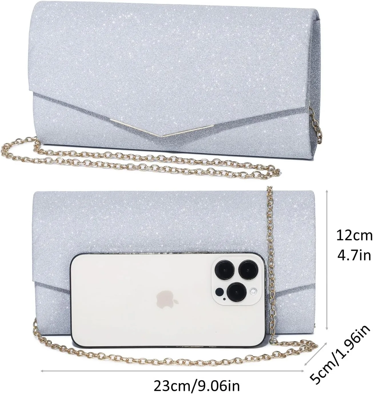 Clutch Purses For Women Evening Bags Shining Envelope Handbags Shoulder Crossbody bag for Women Wedding Party Prom
