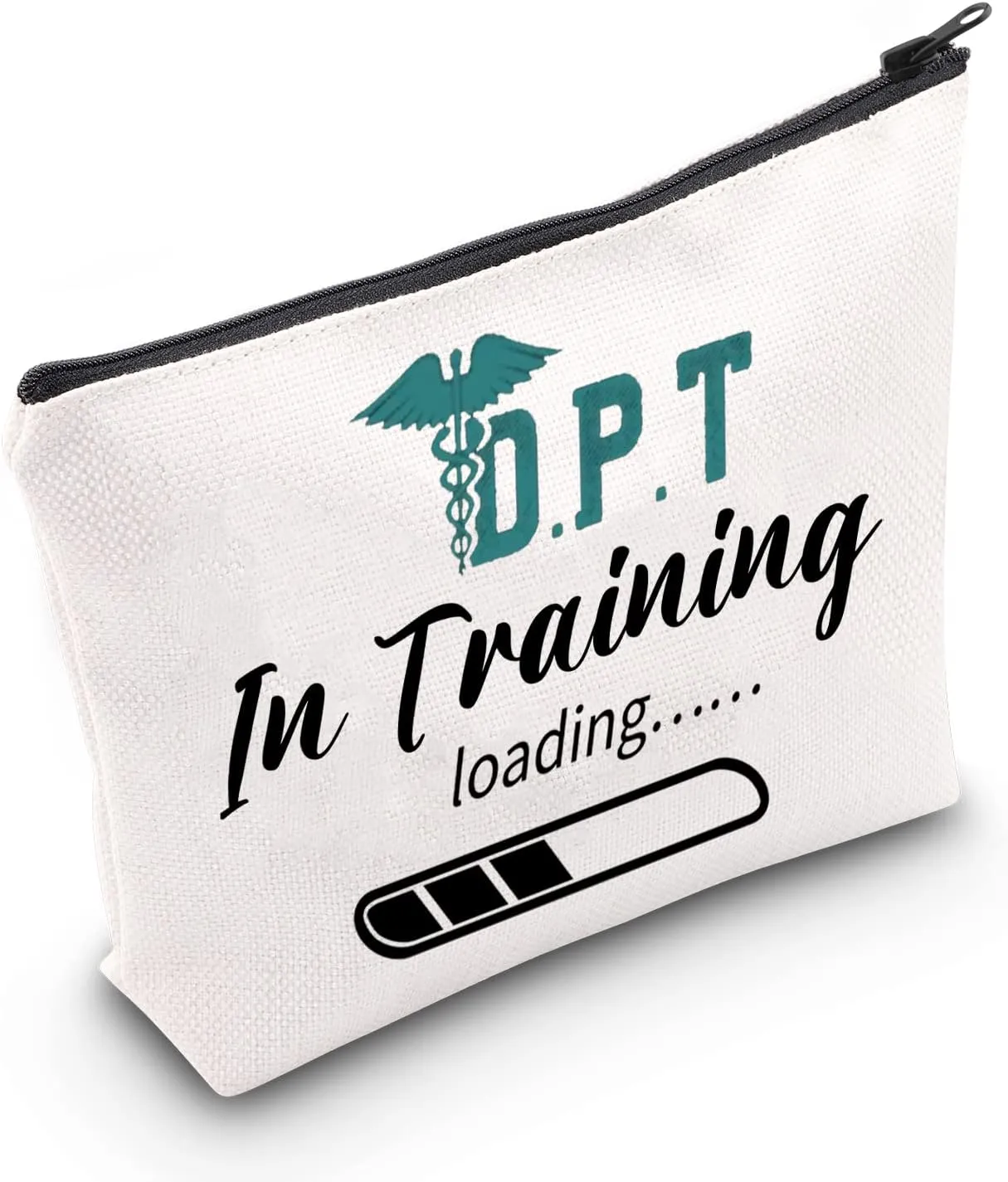 CMNIM DPT Gifts Doctor of Physical Therapy Makeup Bag DPT In Training DPT Graduate Gift for Medical School Student Cosmetic Pouch Bags (DPT In Training Makeup Bag)