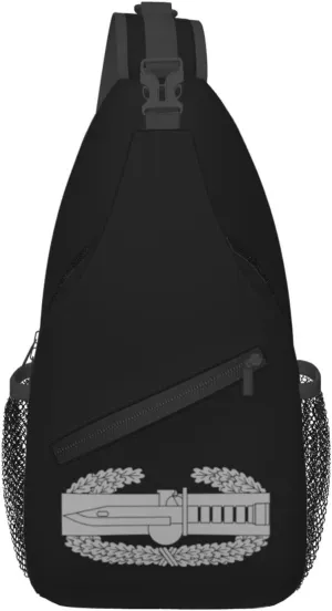 Combat Action Badge Crossbody Bags For Women Men Chest Backpack Gym Shoulder Bag Travel Outdoor Sports Casual Crossbody Bags
