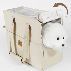 Crossbody for outings Dogs Chartered Cars Portable Breathable Cats Travel Pets Hand-held Vehicles (White)