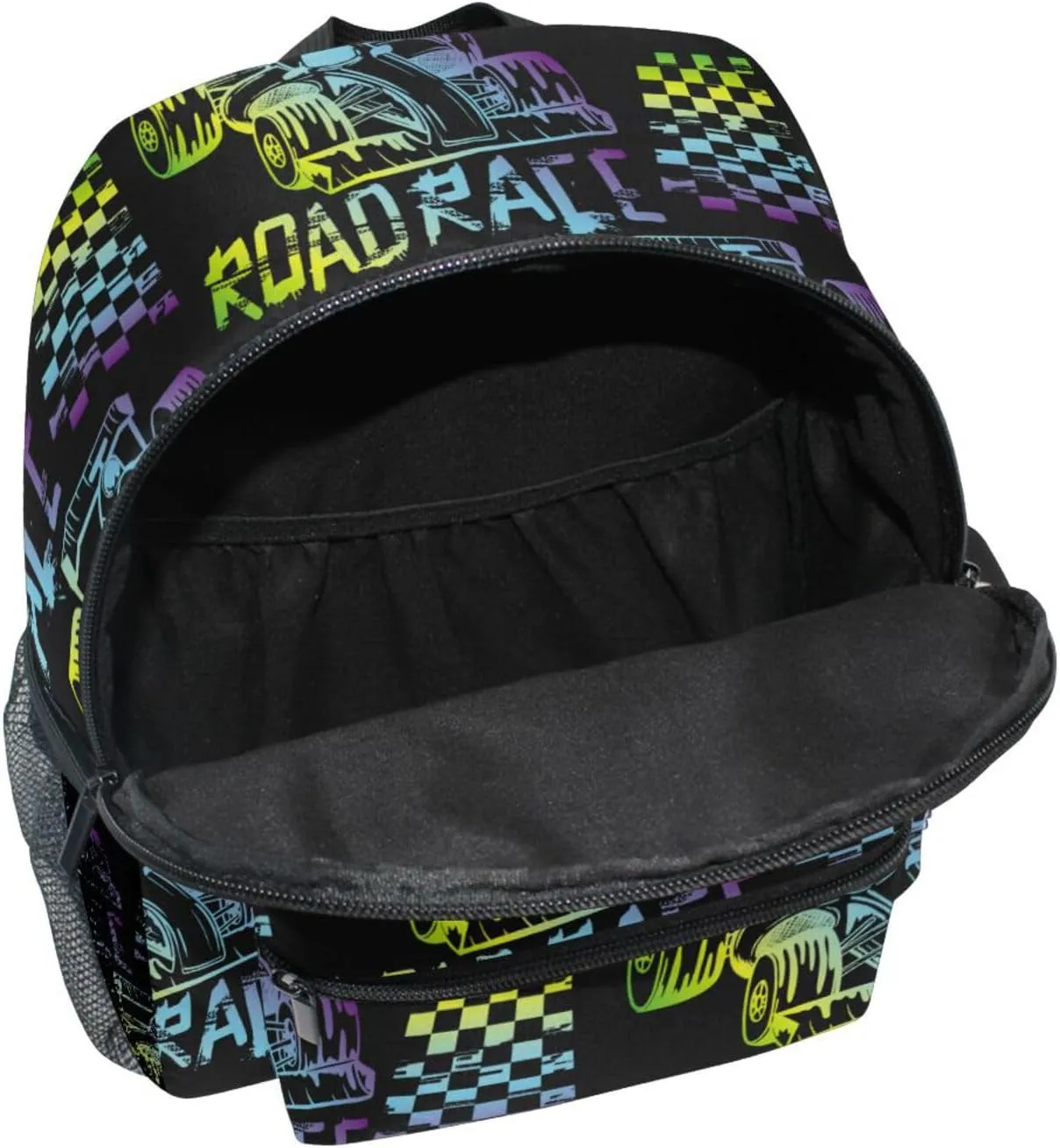 Custom Kids Toddler Backpack, Race Car Backpack for Boys Girls, Preschool School Children Schoolbag Nursery Junior Primary Student Travel Bag