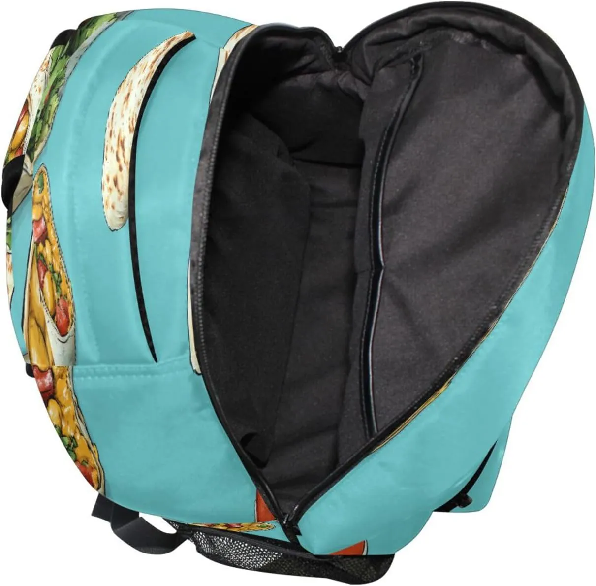 Cute Backpack for Teens Boys Girls Waterproof Diaper Bag Backpack with Chest Strap Gift Men & Women Greek Burrito Mexican Style