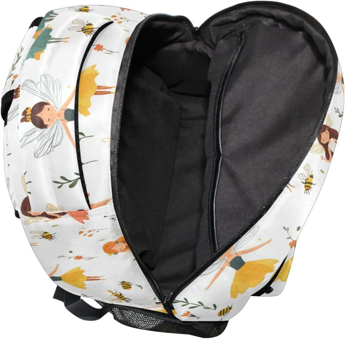 Cute Backpack for Unisex Adult Fashion Sports Backpack with Chest Strap for Business Work College Travel Trip Cartoon Sweet Fairy