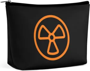 Dangerous Nuclear Radiation Travel Makeup Bag Toiletry Bags Waterproof Portable Pouch Make Up Organizer