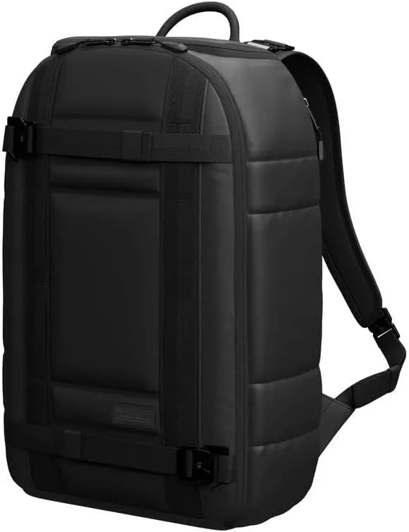 Db Journey Ramverk Backpack - Durable Travel Backpack with Laptop Compartment & Pockets for Work, Luggage Backpack with Roller Bag Hook Up System, 21L - Blackout