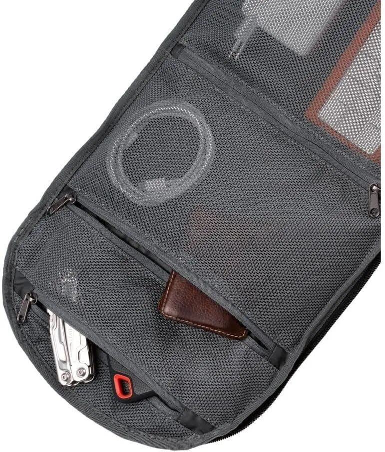 Db Journey Ramverk Backpack - Durable Travel Backpack with Laptop Compartment & Pockets for Work, Luggage Backpack with Roller Bag Hook Up System, 21L - Blackout