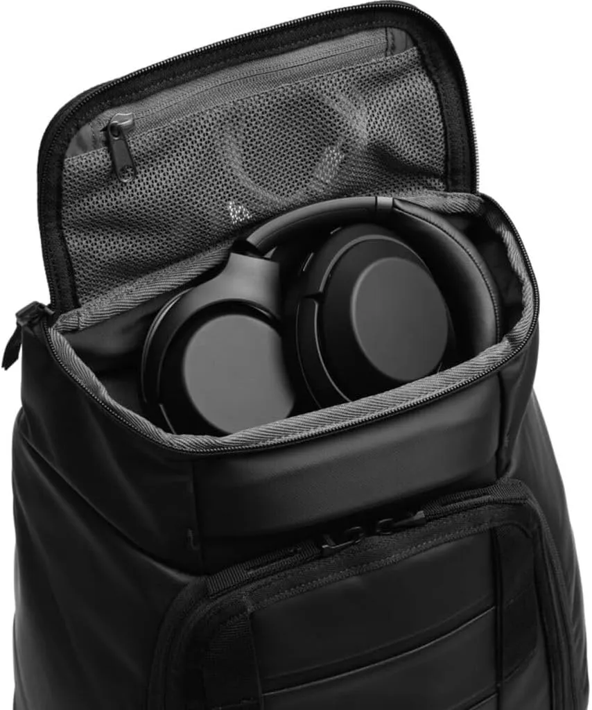 Db Journey The Hugger Backpack - Durable Travel Backpack with Laptop Compartment & Pockets for Work, Luggage Roller Bag Hook Up System, 25L - Blue Hour