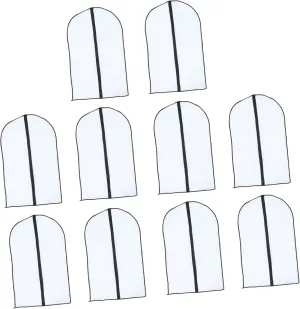 DECHOUS 10pcs Dustproof Suit Bag Eva Material Scratch-resistant Reusable Home Clothing Storage Covers