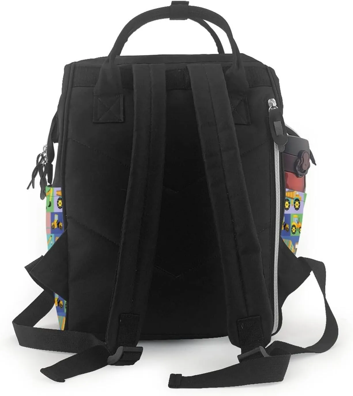Diaper Bag Backpack For Women, Construction Machinery Waterproof Multifunction Travel Pack Maternity Baby Changing Bags, Nappy Baby Bags With Multi-Function For Baby