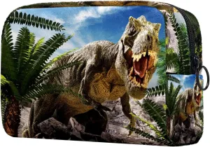 Dinosaurs Tyrannosaurus Large Small Makeup Bags for Women Teen Girls, Makeup Storage Bag with Zipper Accessories Organizer Bag for Travelling