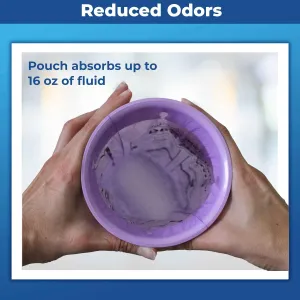 Disposable Emesis CareBag with Super Absorbent Pouch- Absorbs 16 oz.– 20 Vomit Bags- No More Leaks and Splashes- Single Use- Reduces Odors - Medical Grade- by Cleanis