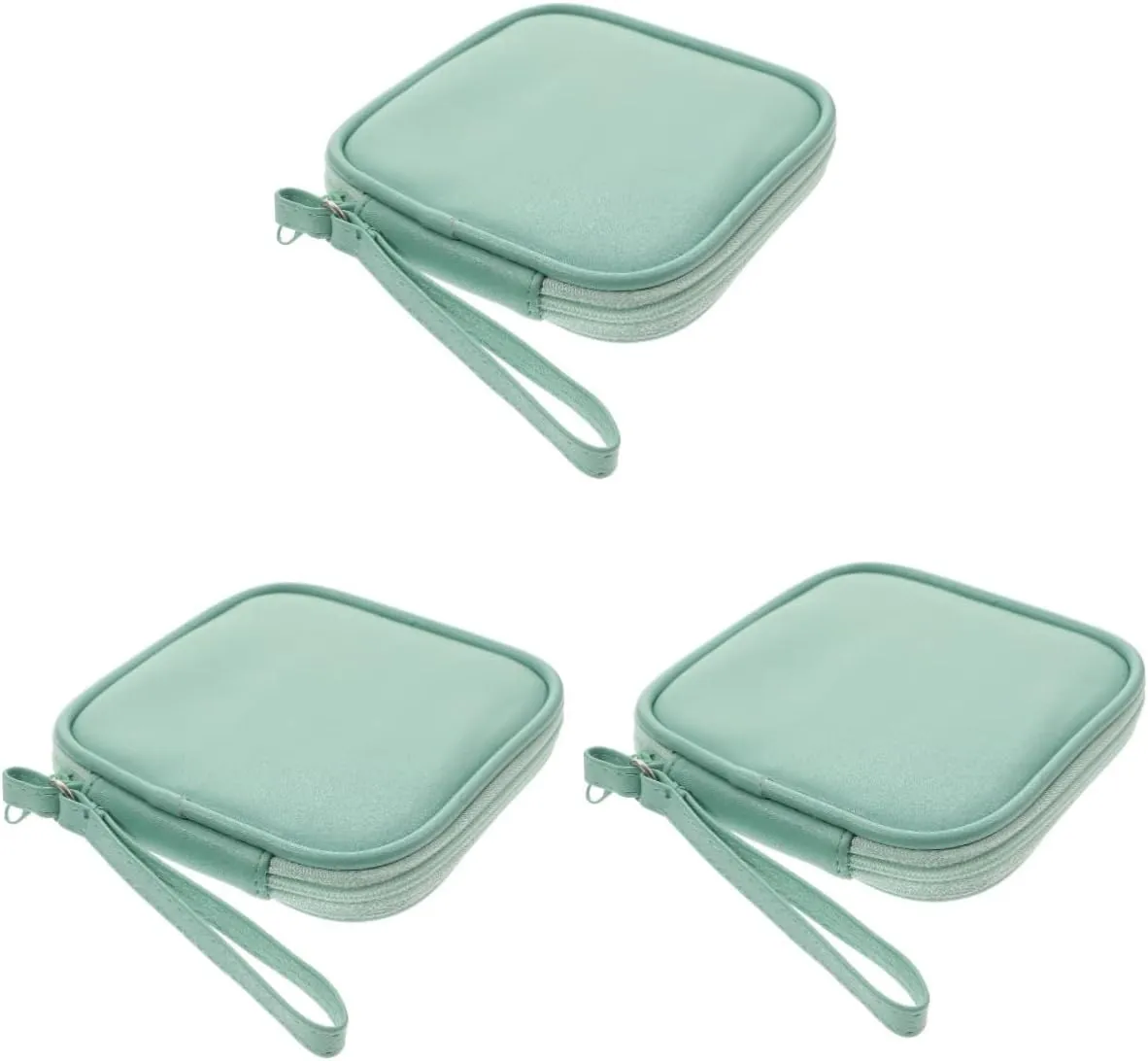 DOITOOL 3pcs Headphone Storage Bag Travel Earphone Accessories Bag Wire Cable Dsl Cable Pu Cable Box Digital