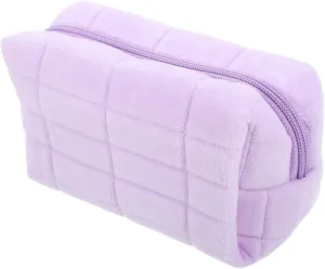DOITOOL Outdoor Makeup Bags Cosmetic Bag Makeup Bag for Travel Makeup Bag for Purse Cosmetics Pouch Cute Miss Wallet Bag, Purple, 18.00X10.00X9.50CM