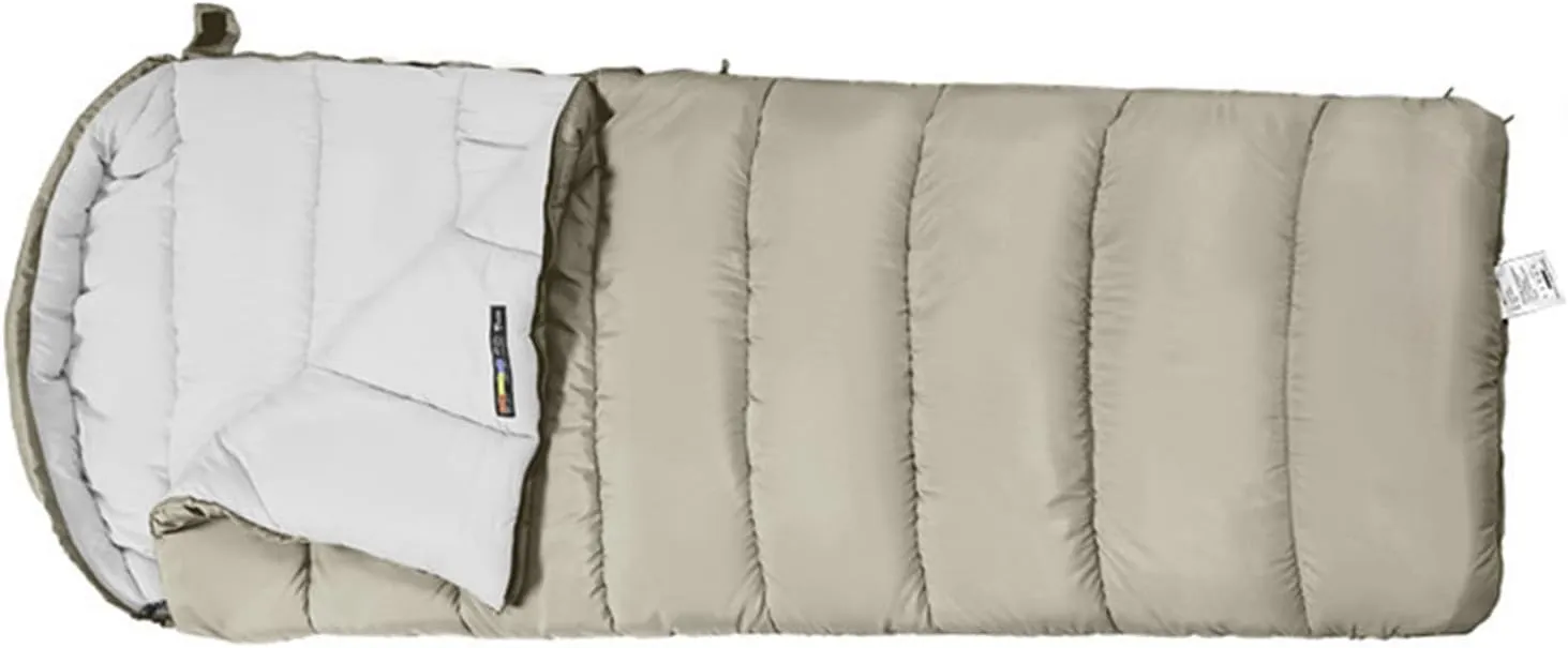 Double Persons Sleeping Bags for Adults with Hooded Anti Splashing Breathable and Soft Design, Ideal for Camping,Grey (#3)