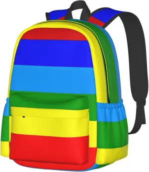 Ecuador Indigenous Flag Backpack Large Capacity Backpack Lightweight Double Shoulder Bag For Women Men Travel