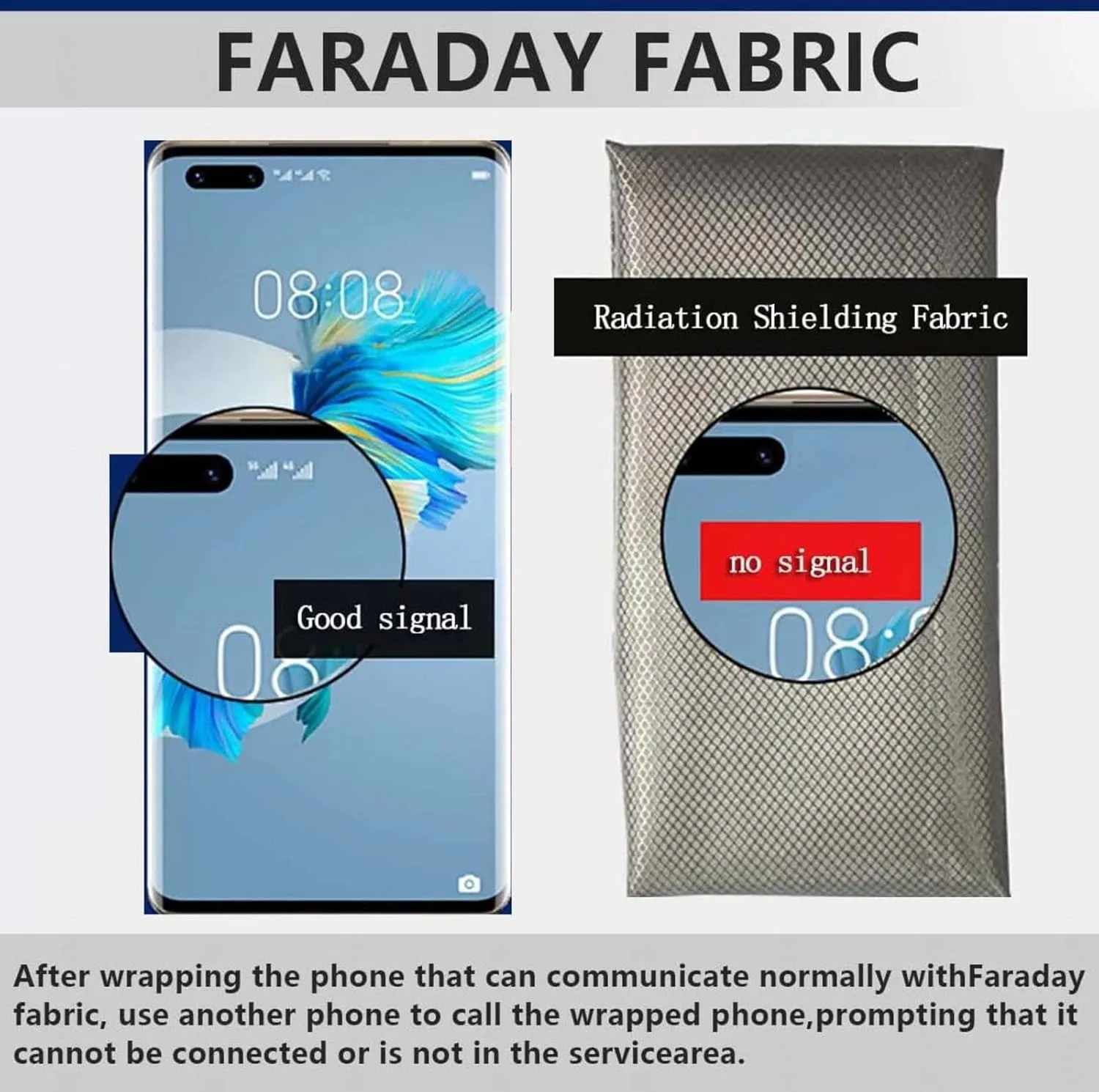 EMF Blocking Fabric EMF Shielding Fabric Radiation Protection EMF Blockers RF Blocker Fabric Anti Radiation Blanket Shield Faraday Bags for Generators,silver-4x1.1m