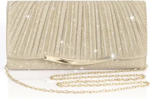Evening Bag Clutch Purses for Women Wedding Bag Sparkling Party Handbag with Detachable Chain