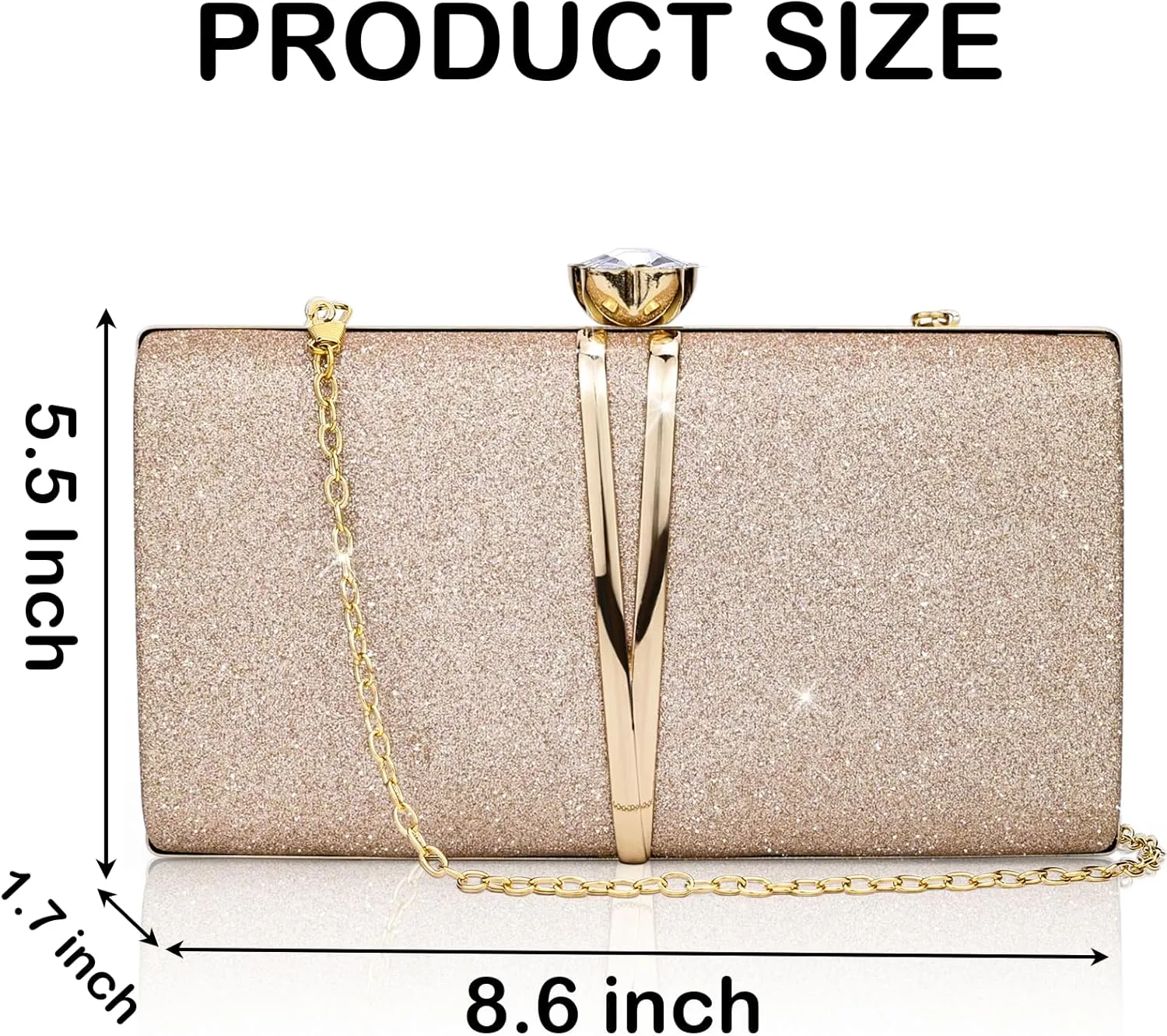 Evening Bag Small Clutch Purses Leopard Purse Formal Wedding Handbag for Women Fashion Crossbody Bags With Chain
