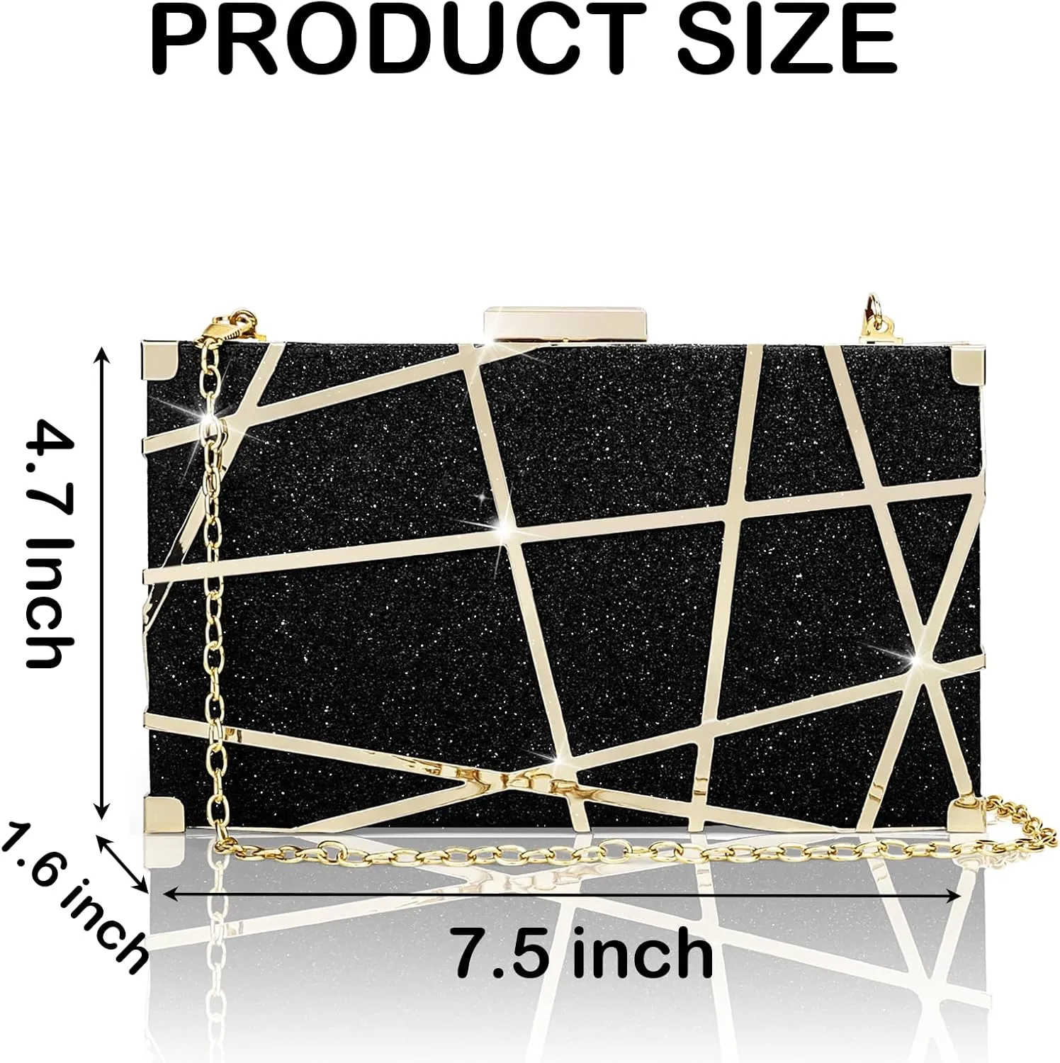 Evening Bag Small Clutch Purses Leopard Purse Formal Wedding Handbag for Women Fashion Crossbody Bags With Chain