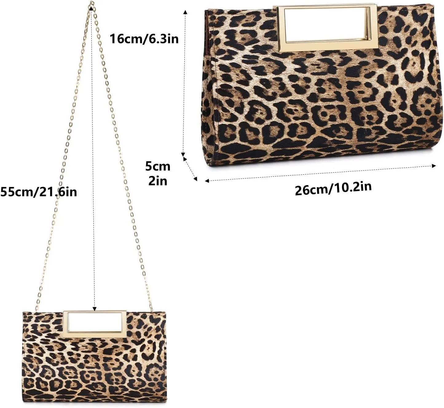 Evening Clutch Purses for Women Formal Party Clutch Bags Cocktail Prom Fashion PU Leather Shoulder Handbags