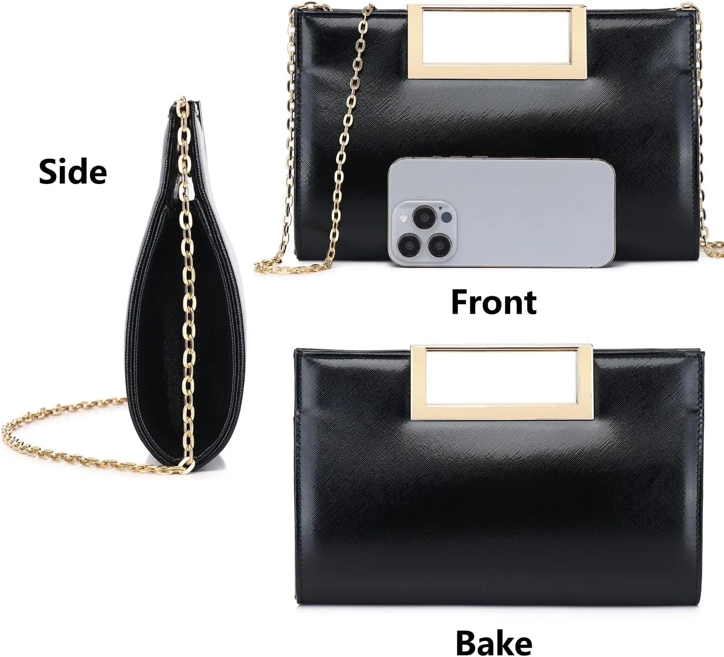 Evening Clutch Purses for Women Formal Party Clutch Bags Cocktail Prom Fashion PU Leather Shoulder Handbags