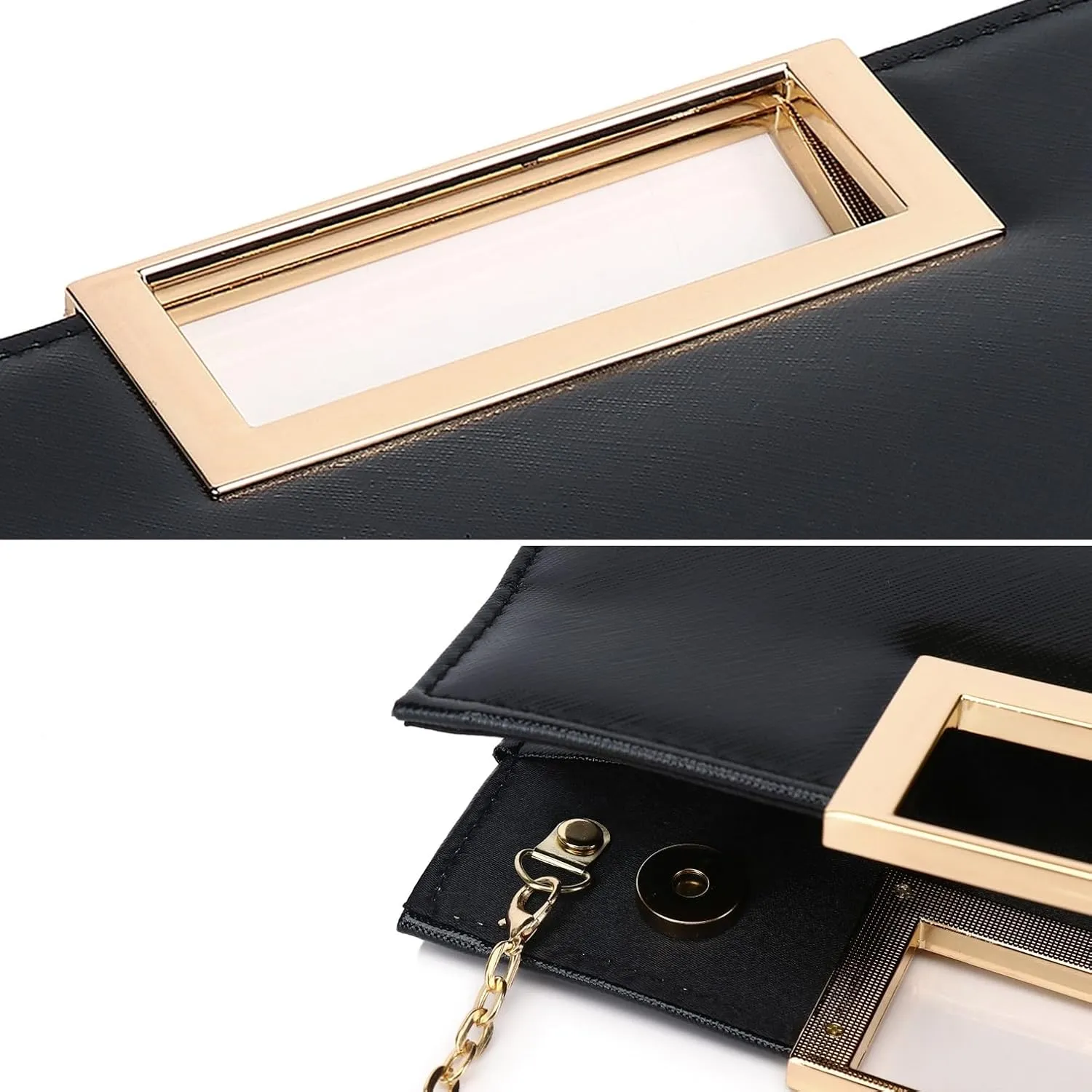 Evening Clutch Purses for Women Formal Party Clutch Bags Cocktail Prom Fashion PU Leather Shoulder Handbags