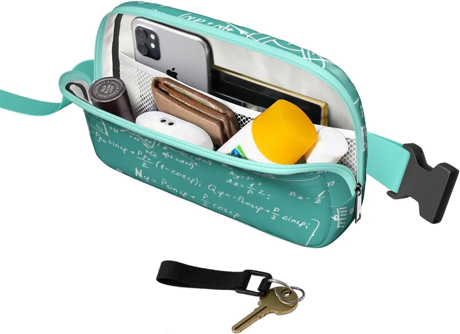 Fanny Pack for Women,Mini Waterproof Science theme Belt Bag,Fashionable Crossbody,Cute Everywhere Belt Bags Fanny Pack for Hiking,Travel.