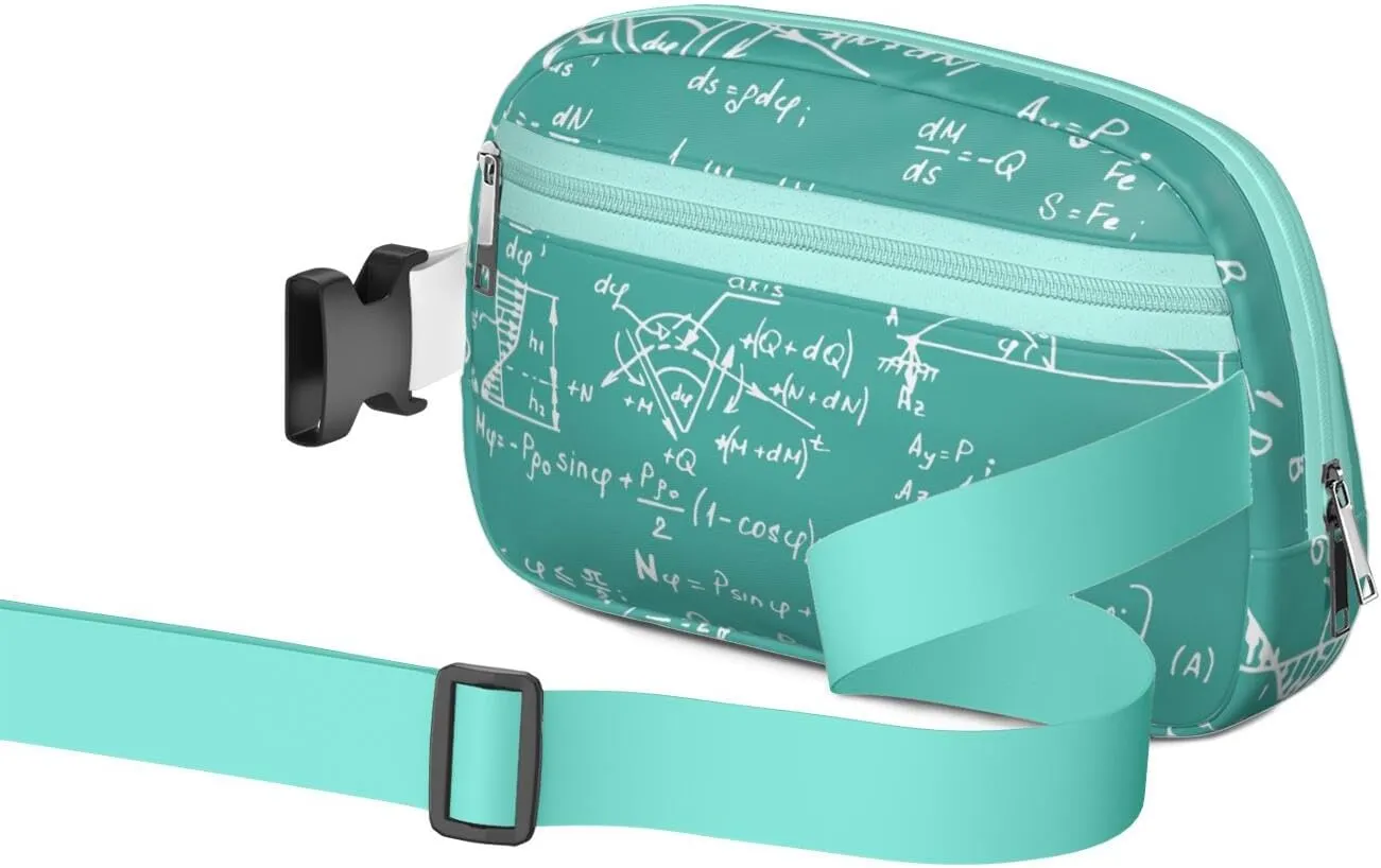 Fanny Pack for Women,Mini Waterproof Science theme Belt Bag,Fashionable Crossbody,Cute Everywhere Belt Bags Fanny Pack for Hiking,Travel.