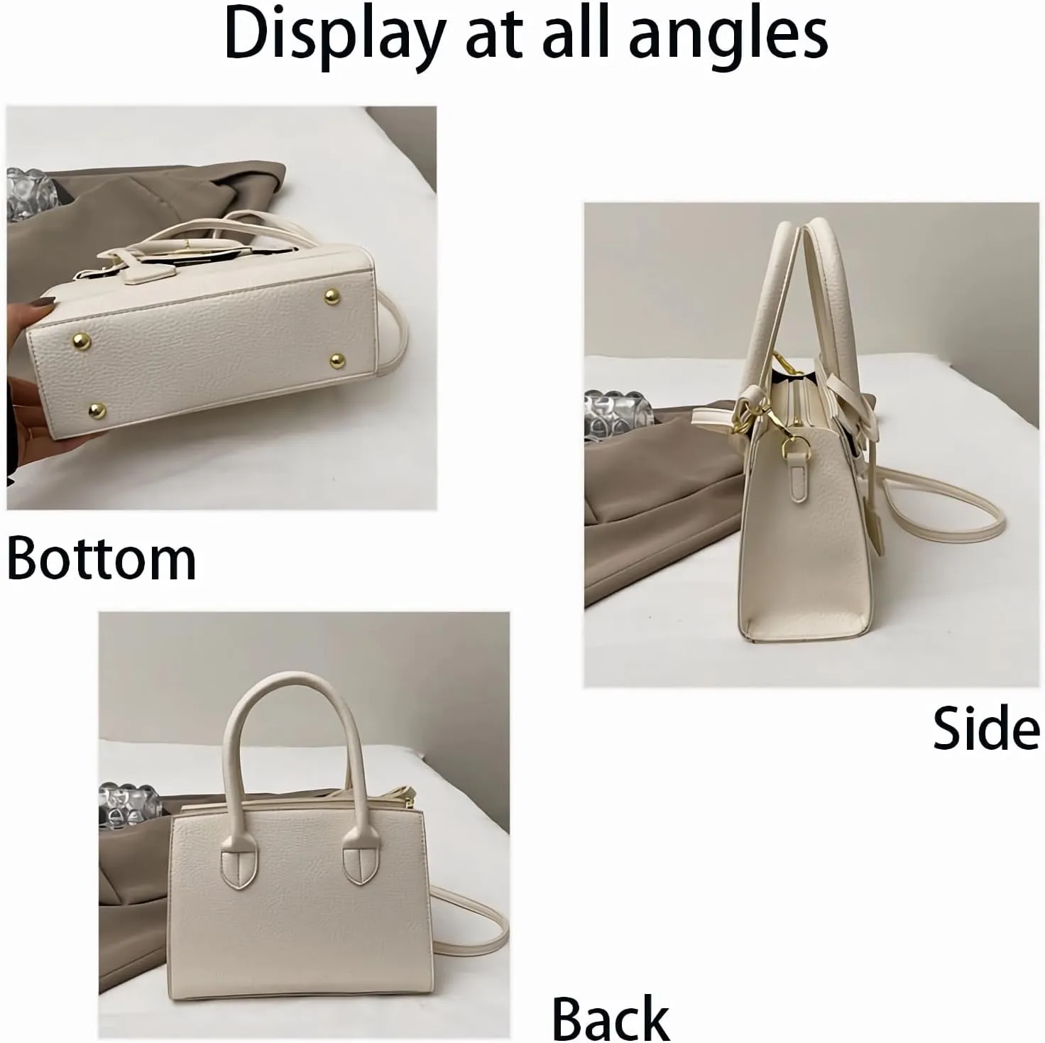 Fashion PU Underarm Purses Women's Commuter Handbags Adjustable Strap Shoulder Bags and Crossbody Bag