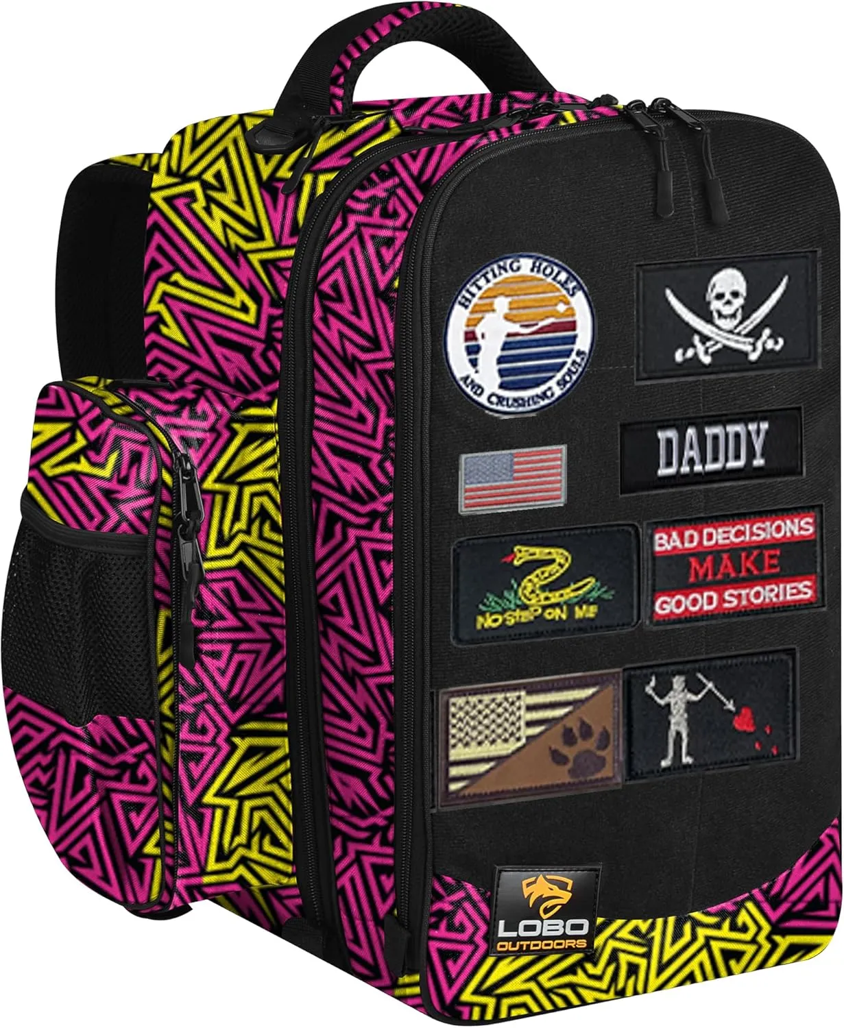 FIGHTSENSE Cornhole backpack for bags, Holds Up to 24 bags, Cornhole Carrying Case for Bags with Multiple Pockets