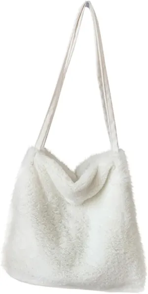 Fine Workmanship Plush Bag Shoulder Bag Student Storage Pouch Lightweight Easy to Carry