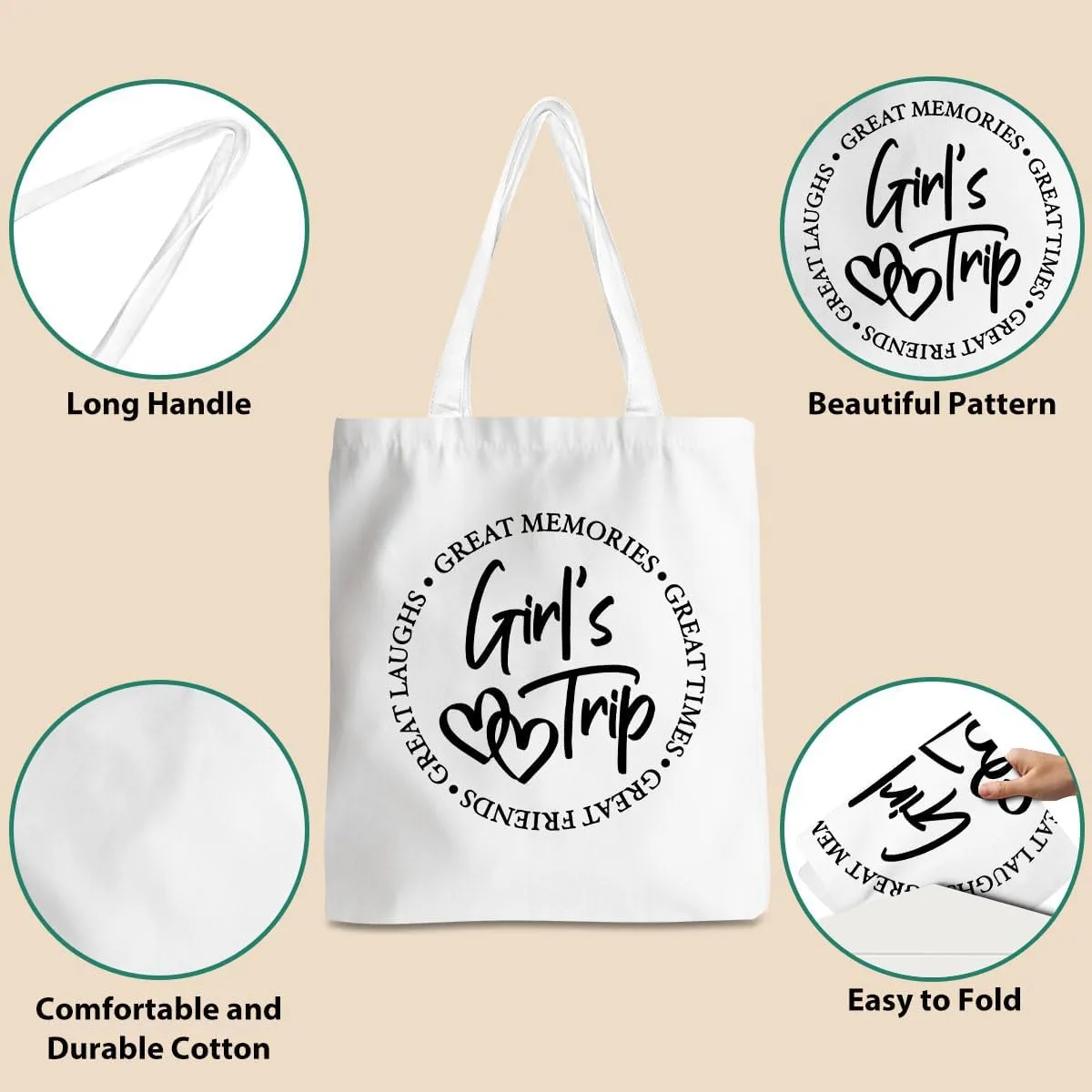 Friend Trip Gifts Favors 2025, Sister Weekend Gifts Tote Bag Goodie Gifts, Bestie Gifts Vacation Weekend Bag Friendship Gifts