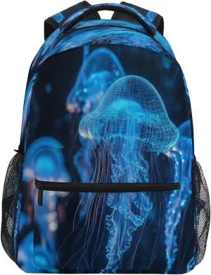 Fun Backpack for Unisex Adult Waterproof Diaper Bag Backpack with Chest Strap Gift Men & Women Jelly Fish