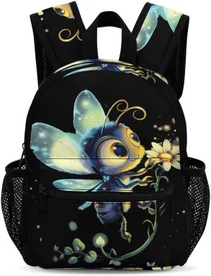 Funny Firefly Bugs Insects Backpack Cute Laptop Bag Mini Shoulder Bags Travel Casual Daypacks 13 Inch