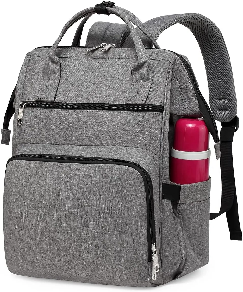Gatycallaty Backpack Purse for Women Work Nurse Travel Laptop Teacher Bags for Women Nurse Accessories for Work Nursing Essentials College Book Bags with Luggage Strap Ladies Large Size