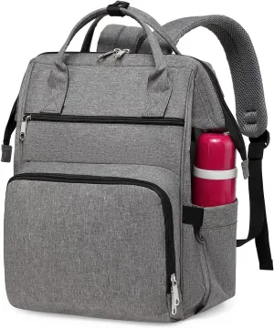 Gatycallaty Backpack Purse for Women Work Nurse Travel Laptop Teacher Bags for Women Nurse Accessories for Work Nursing Essentials College Book Bags with Luggage Strap Ladies Large Size
