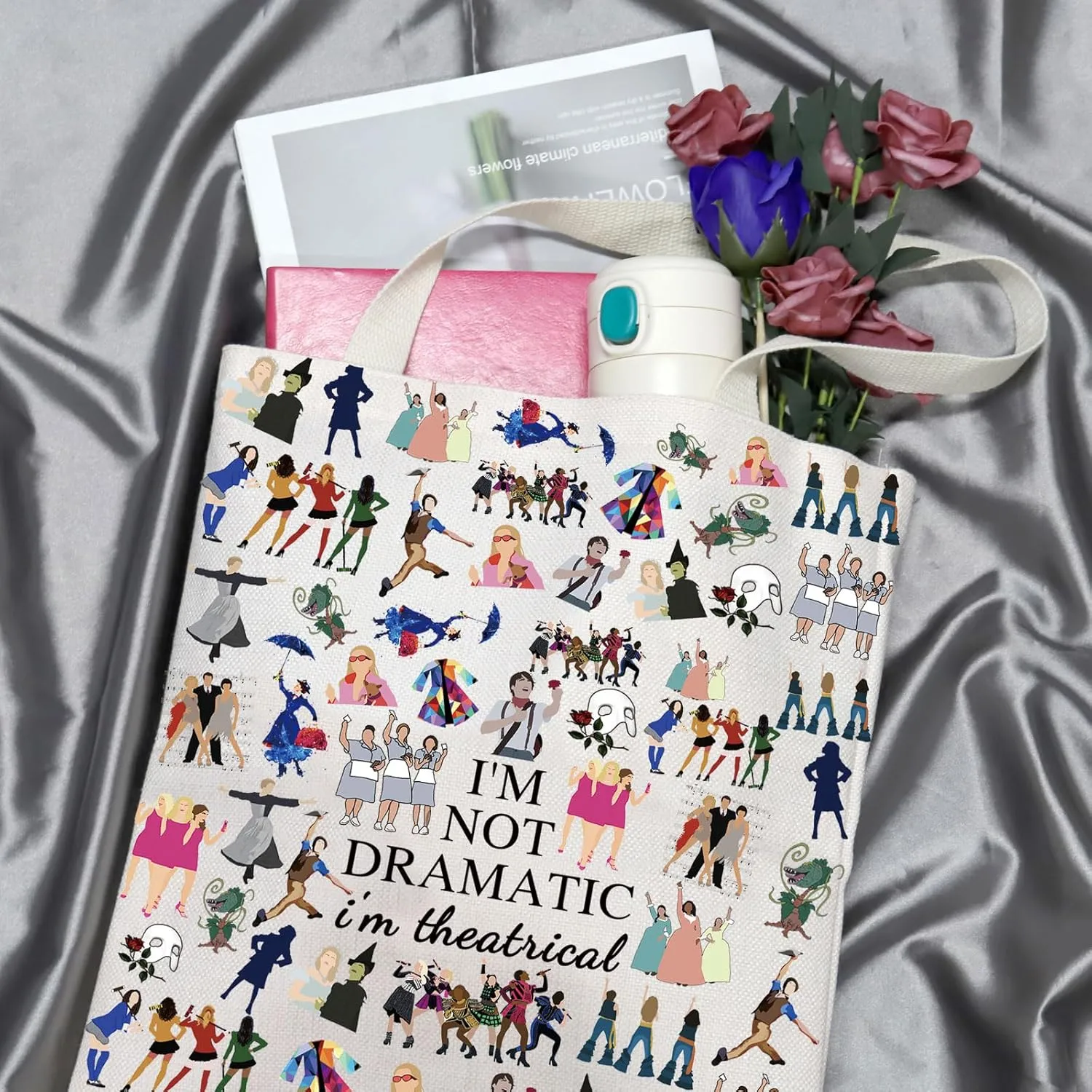GJTIM Musical Gift Theatre Bag I'm Not Dramatic I'm Theatrical Musical Theatre Gift Zipper Pouch
