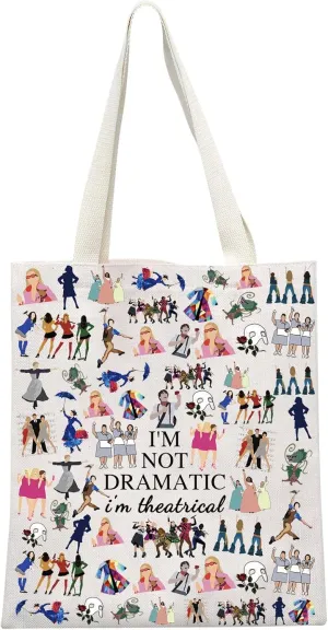 GJTIM Musical Gift Theatre Bag I'm Not Dramatic I'm Theatrical Musical Theatre Gift Zipper Pouch