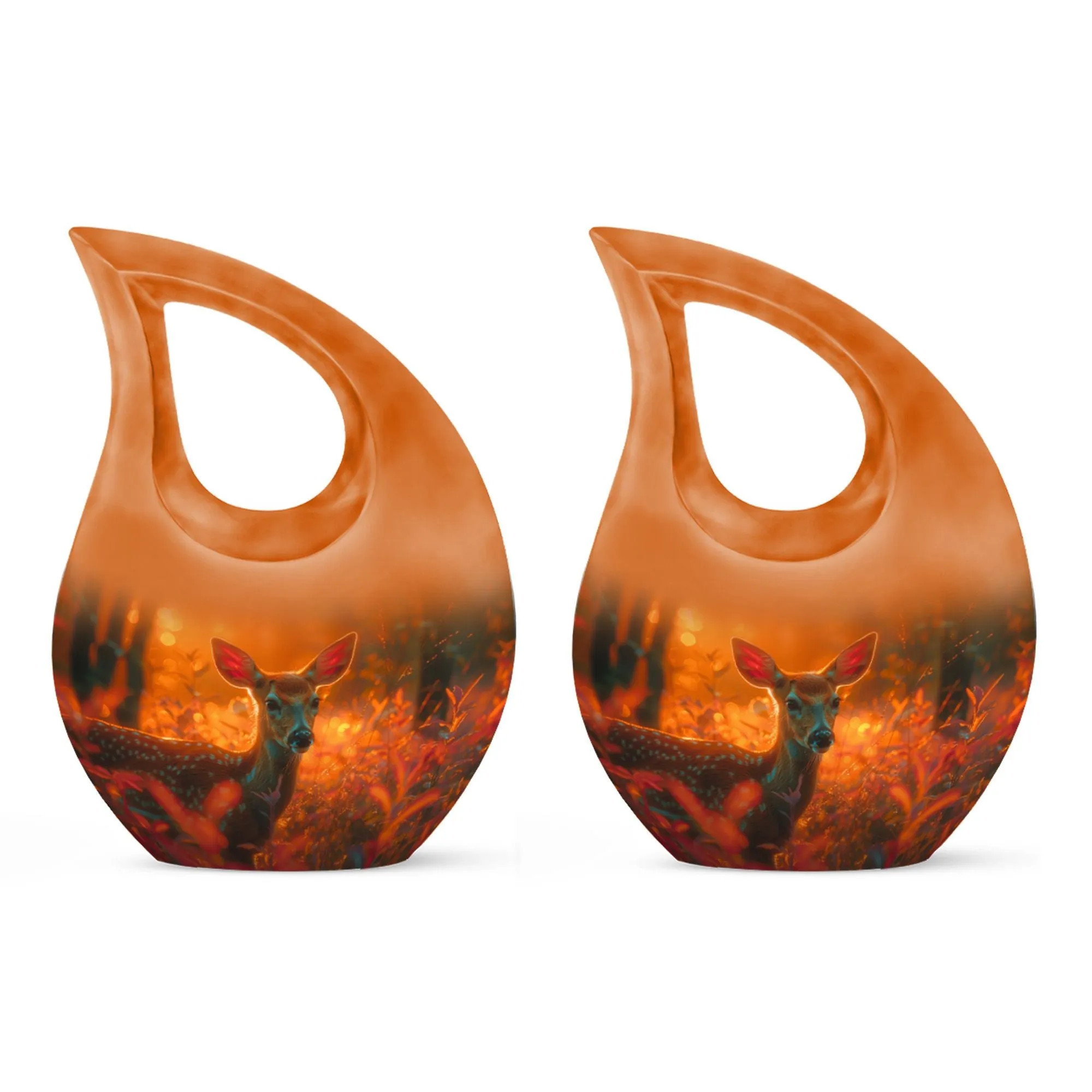 Golden Hour Fawn Urn - Small Containers For Cremated Ashes
