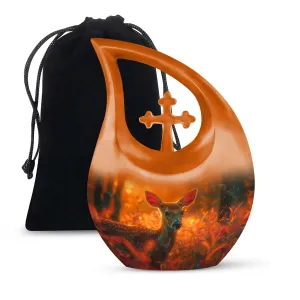 Golden Hour Fawn Urn - Small Containers For Cremated Ashes